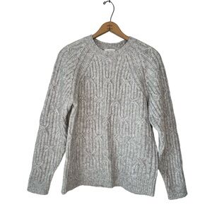 Topshop | Gray Cableknit Sweater Size 4-6